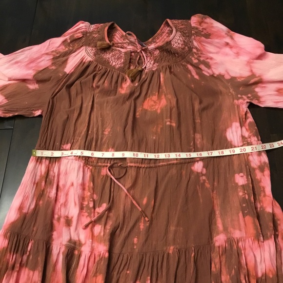 Old Navy Tiered Boho Tie Dye Maxi Dress Cotton Viscose Blend Size 2X - Picture 11 of 14
